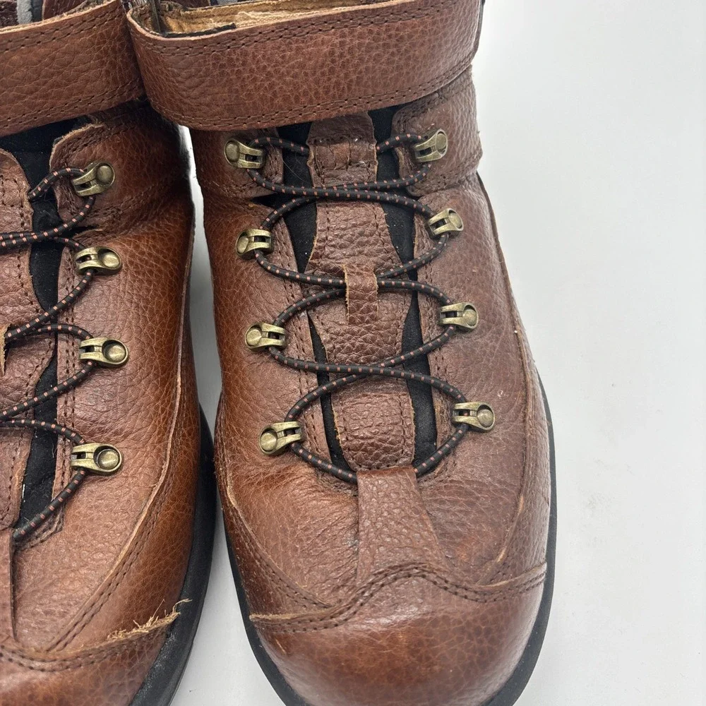 Dr Comfort Ranger Lace‎ Up Ankle Work Boots Men Size 12 W Brown Leather